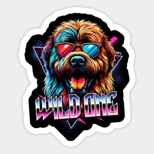 Wild One Bouvier des Flandres Dog Sticker